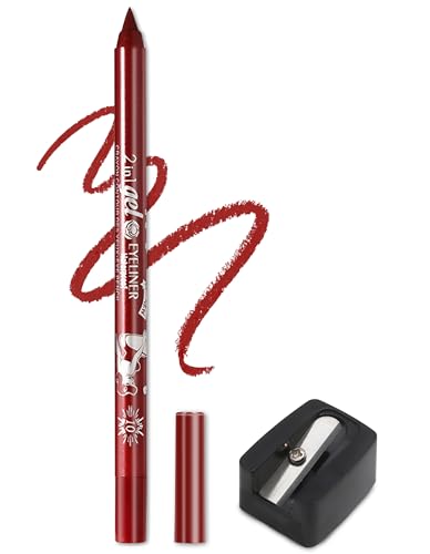Jutqut Matte Gel Eyeliner, Roter Wasserfest Eye Pencil, Waterproof Long Lasting Liner Stick, Eyeliner Stift Wischfest Tattoo, Crème Glatt Metallisch Lidschattenstift, Wasserfester Eyeliner For Women Jutqut Matte Gel Eyeliner, Roter Wasserfest Eye Pencil, Waterproof Long Lasting Liner Stick, Eyeliner Stift Wischfest Tattoo, Crème Glatt Metallisch Lidschattenstift, Wasserfester Eyeliner For Women von Jutqut
