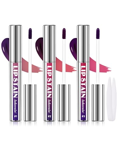 Jutqut 3Pcs Stück Farbe Lip Stain Peel Off Set, Long Lasting Lippen Tattoo & Waterproof Lip Tint Matte Finish, Non-stick Cup Abziehbarer LipLiner 3Pcs, Makeup Lip Gloss und Color Lippenfleck Jutqut 3Pcs Stück Farbe Lip Stain Peel Off Set, Long Lasting Lippen Tattoo & Waterproof Lip Tint Matte Finish, Non-stick Cup Abziehbarer LipLiner 3Pcs, Makeup Lip Gloss und Color Lippenfleck von Jutqut