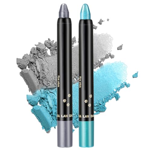 Jutqut Lidschatten Stift, Glitzer Metallic Eyeshadow Schimmer Eyeliner Stick, Langlebige Lidschatten Pencil, Perlglanz cremiger Textur, Augen Highlighter Makeup Stick#02#11 von Jutqut