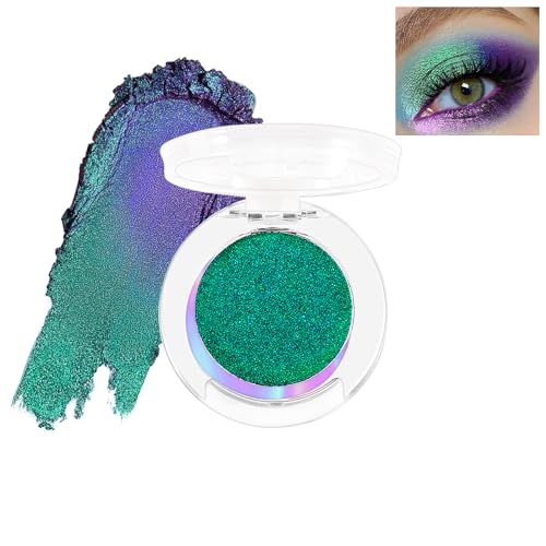 Jutqut Chameleon Eyeshadow Metallic Glitter, Cream Lidschatten Highly Pigmented, Holographic Eye shadow, Eye Makeup Multichrome Long Lasting Waterproof #03 von Jutqut