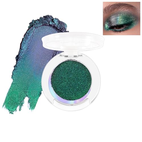 Jutqut Chameleon Eyeshadow Metallic Glitter, Cream Lidschatten Highly Pigmented, Holographic Eye shadow, Eye Makeup Multichrome Long Lasting Waterproof #08 von Jutqut