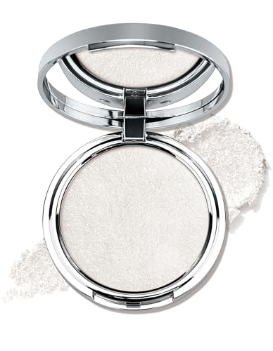 Jutqut White Highlighter Makeup Powder Palette, Face and Eye Highlighting Powder, Long Lasting & Waterproof Shimmer Palette, Glitter Eye & Cheek Palette, Shimmering Feines Pulver Eyeshadow von Jutqut