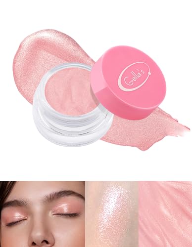 Jutqut Lidschatten Rosa, Hochpigmentiert Shimmer Creme Lidschatten, Wasserfest & Langleg Single eyeshadow 01, Vegan Augen Make Up Verblendbar & Faltenfreies, Anti-Flecken Eye Glitzer Lidschatten Jutqut Lidschatten Rosa, Hochpigmentiert Shimmer Creme Lidschatten, Wasserfest & Langleg Single eyeshadow 01, Vegan Augen Make Up Verblendbar & Faltenfreies, Anti-Flecken Eye Glitzer Lidschatten von Jutqut