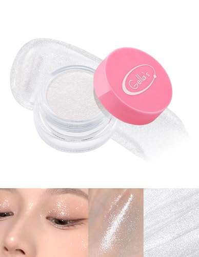 Jutqut Lidschatten Weiß, Hochpigmentiert Shimmer Creme Lidschatten, Wasserfest & Langleg Single eyeshadow 02, Vegan Augen Make Up Verblendbar & Faltenfreies, Anti-Flecken Eye Glitzer Lidschatten Jutqut Lidschatten Weiß, Hochpigmentiert Shimmer Creme Lidschatten, Wasserfest & Langleg Single eyeshadow 02, Vegan Augen Make Up Verblendbar & Faltenfreies, Anti-Flecken Eye Glitzer Lidschatten von Jutqut
