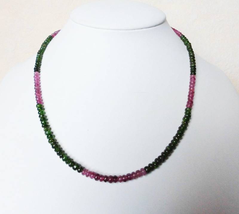 Edelsteinkette Echt Turmalin 42-45cm Halskette Ca. 3, 5-4, 5mm Perlen - Collier Edelsteinkette Echt Turmalin 42-45cm Halskette Ca. 3, 5-4, 5mm Perlen - Collier von Juttamar