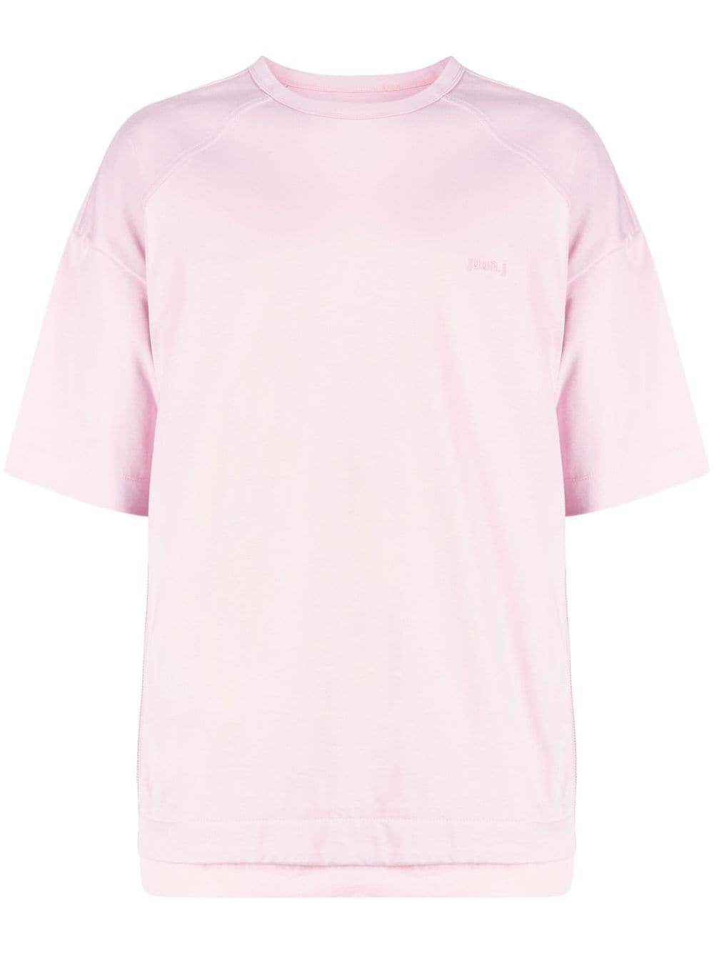 Juun.J T-Shirt mit Reißverschluss - Rosa von Juun.J