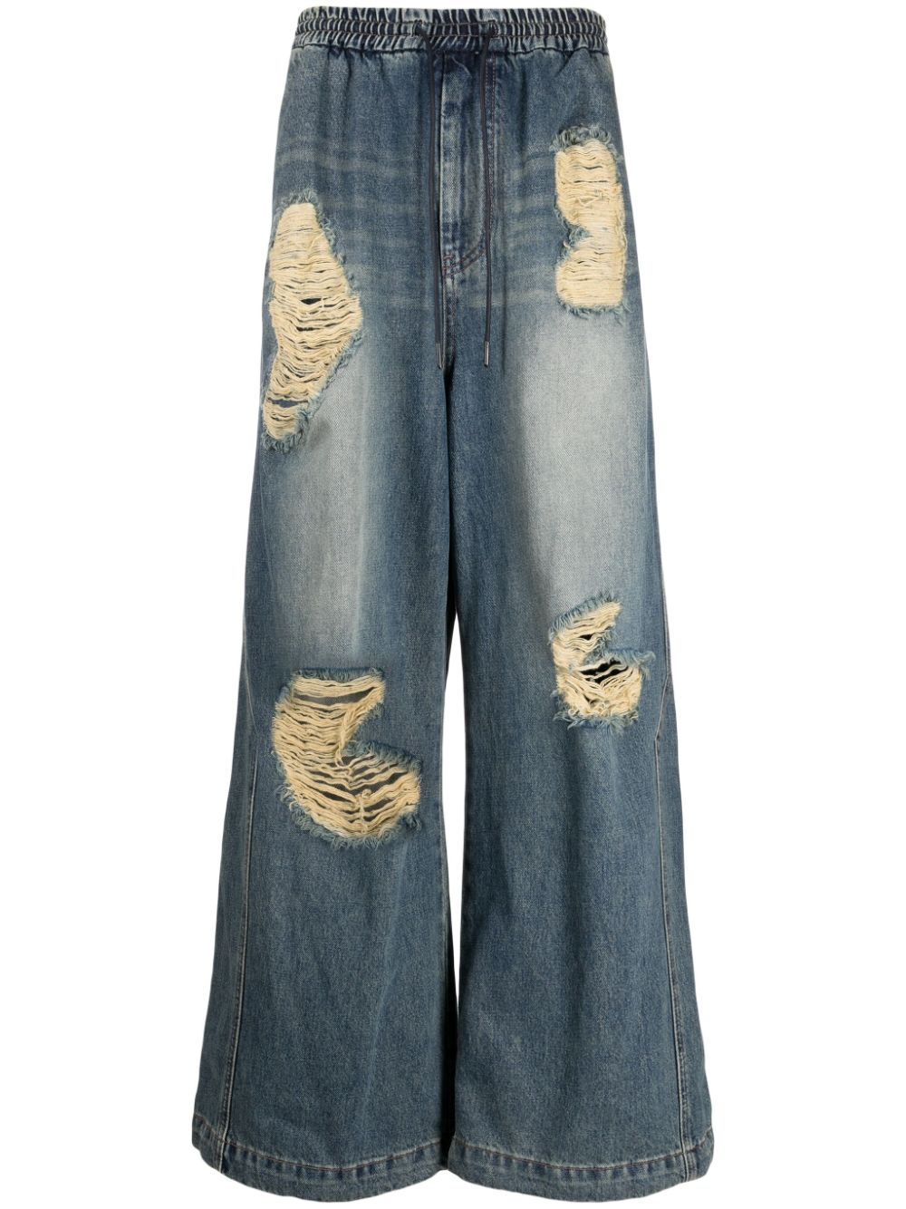 Juun.J Weite Jeans im Distressed-Look - Blau von Juun.J