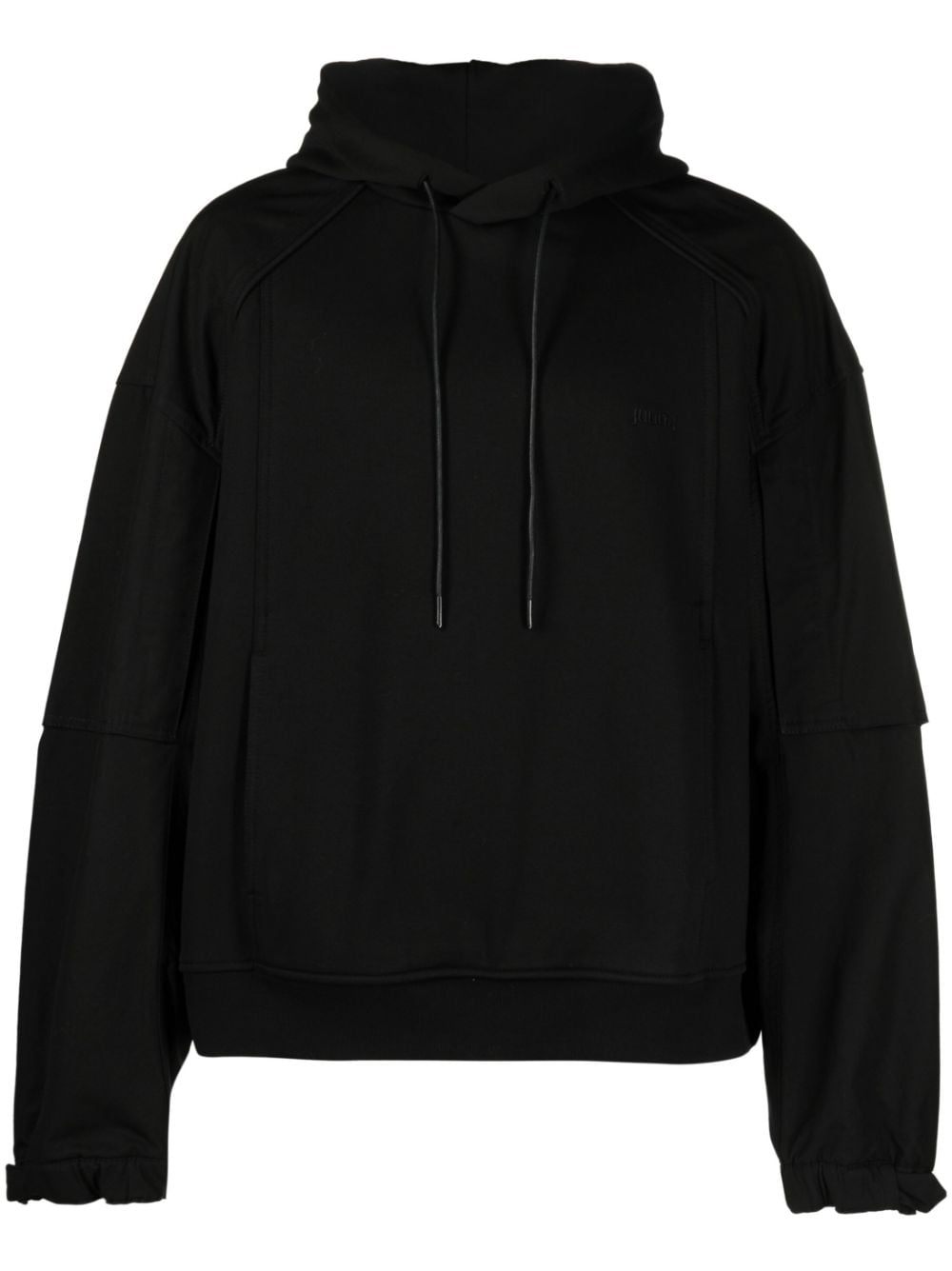 Juun.J Hoodie mit Logo-Stickerei - Schwarz von Juun.J