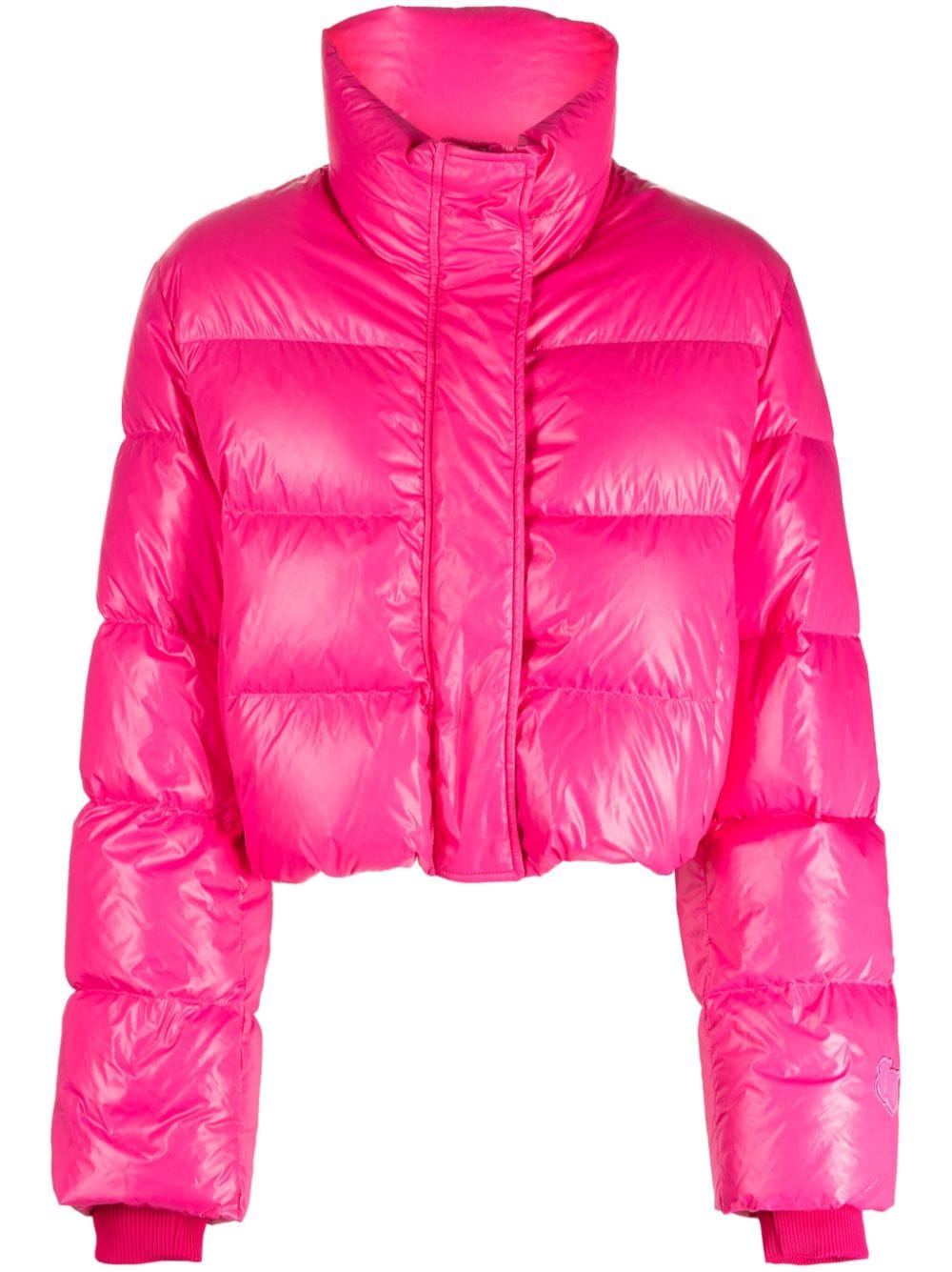 Juun.J Gesteppte Cropped-Jacke - Rosa von Juun.J