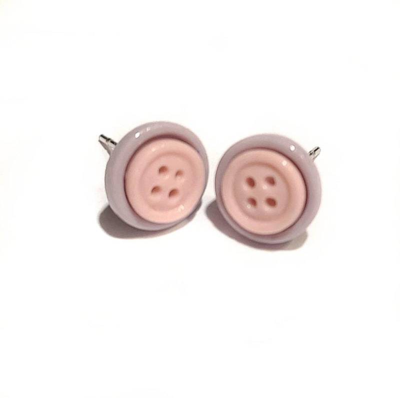 Ohrstecker Porzellan, Knöpfe in Verschiedenen Farben von JuvelatoDesign