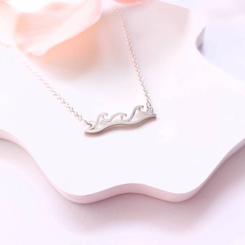 Kette Welle Wasser Anhänger Silbern Kette Welle Wasser Anhänger Silbern von JuvelatoStore