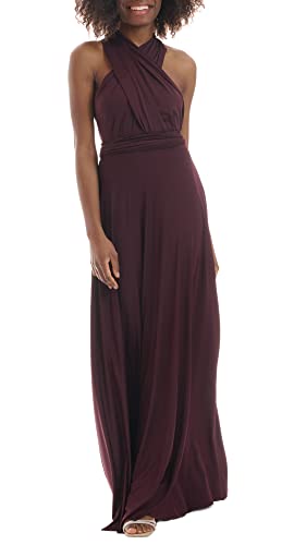 Juvell Brautjungfernkleider lang - Maxi-Kleid - Infinity-Abendkleid - Multiway-Wickelkleid - Abendkleid-Hochzeit-Abiball-Bridesmaid - 1000 (34-38, Mauve) von Juvell