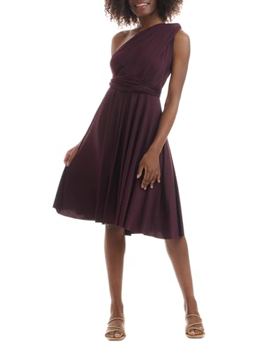 Juvell Infinity-Kleid - Brautjungfernkleider - Midi-Kleid kurz - Hochzeit - Multiway-Wickelkleid - Elegantes Cocktailkleid-Abendkleid-Abschlussball - 1100 (40-44, Mauve) von Juvell