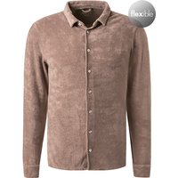 JUVIA Herren Hemd braun Frottee von Juvia