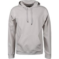 JUVIA Herren Hoodie grau Baumwolle unifarben von Juvia