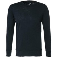 JUVIA Herren Longsleeve blau Baumwolle von Juvia