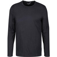 JUVIA Herren Longsleeve blau Baumwolle von Juvia