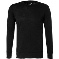 JUVIA Herren Longsleeve schwarz Baumwolle von Juvia