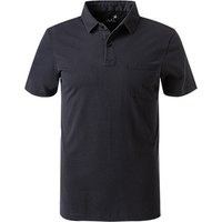 JUVIA Herren Polo-Shirt blau Baumwoll-Jersey von Juvia