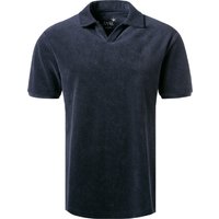 JUVIA Herren Polo-Shirt blau/blau Baumwoll-Frottee JUVIA Herren Polo-Shirt blau/blau Baumwoll-Frottee von Juvia