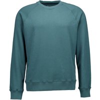 JUVIA Herren Sweatshirt blau Baumwolle unifarben von Juvia