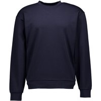 JUVIA Herren Sweatshirt blau Baumwolle unifarben von Juvia