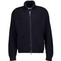 JUVIA Herren Cardigan blau Baumwolle unifarben von Juvia
