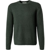 JUVIA Herren Pullover grün Merinowolle unifarben von Juvia