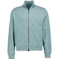 JUVIA Herren Sweatjacke grün Baumwolle unifarben JUVIA Herren Sweatjacke grün Baumwolle unifarben von Juvia