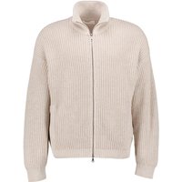 JUVIA Herren Cardigan weiß Baumwolle unifarben von Juvia