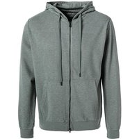 JUVIA Herren Sweatjacke grün Baumwolle unifarben von Juvia