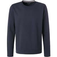 JUVIA Herren Sweatshirt blau Baumwolle unifarben von Juvia