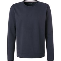 JUVIA Herren Sweatshirt blau Baumwolle unifarben von Juvia