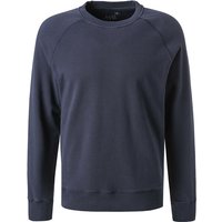 JUVIA Herren Sweatshirt blau Baumwolle unifarben von Juvia