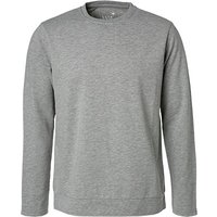 JUVIA Herren Sweatshirt grau Baumwolle unifarben von Juvia