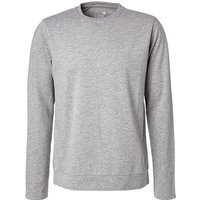 JUVIA Herren Sweatshirt grau Baumwolle unifarben von Juvia