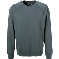 JUVIA Herren Sweatshirt grün Baumwolle unifarben von Juvia