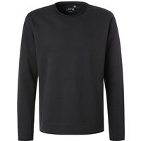 JUVIA Herren Sweatshirt schwarz Baumwolle unifarben von Juvia