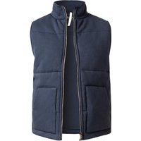 JUVIA Herren Steppweste blau unifarben JUVIA Herren Steppweste blau unifarben von Juvia