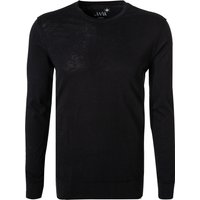 JUVIA Herren Longsleeve schwarz Baumwolle von Juvia