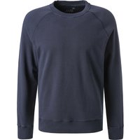 JUVIA Herren Sweatshirt blau Baumwolle unifarben von Juvia