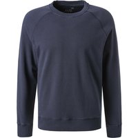 JUVIA Herren Sweatshirt blau Baumwolle unifarben von Juvia