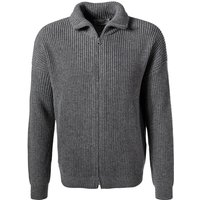 JUVIA Herren Cardigan grau unifarben von Juvia