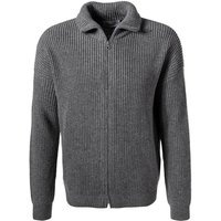 JUVIA Herren Cardigan grau unifarben von Juvia