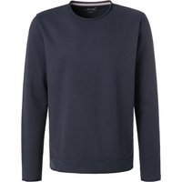 JUVIA Herren Sweatshirt blau Baumwolle unifarben von Juvia