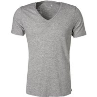 JUVIA Herren T-Shirt grau Baumwolle meliert von Juvia