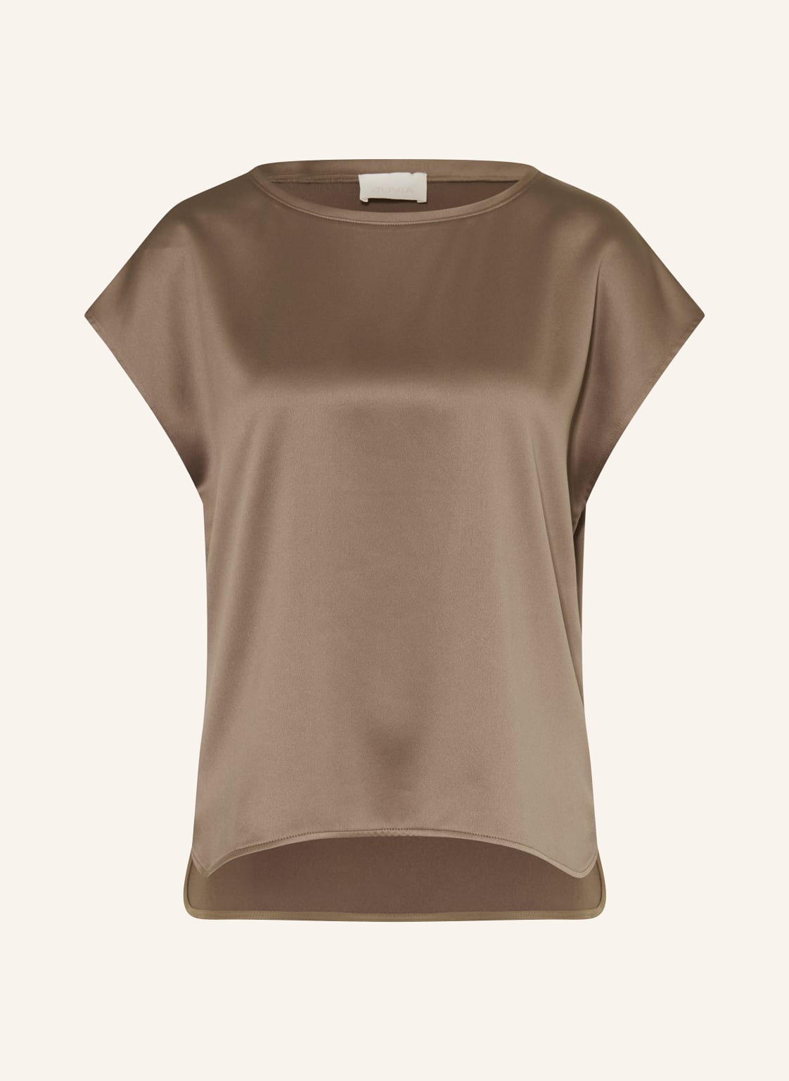 Juvia Blusenshirt Alea Aus Satin beige von Juvia