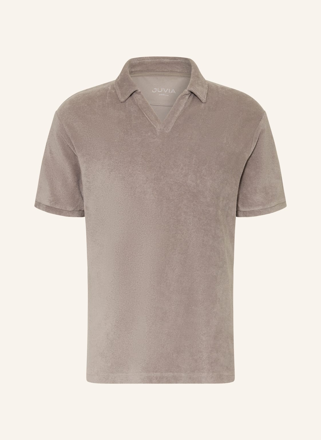 Juvia Frottee-Poloshirt grau von Juvia