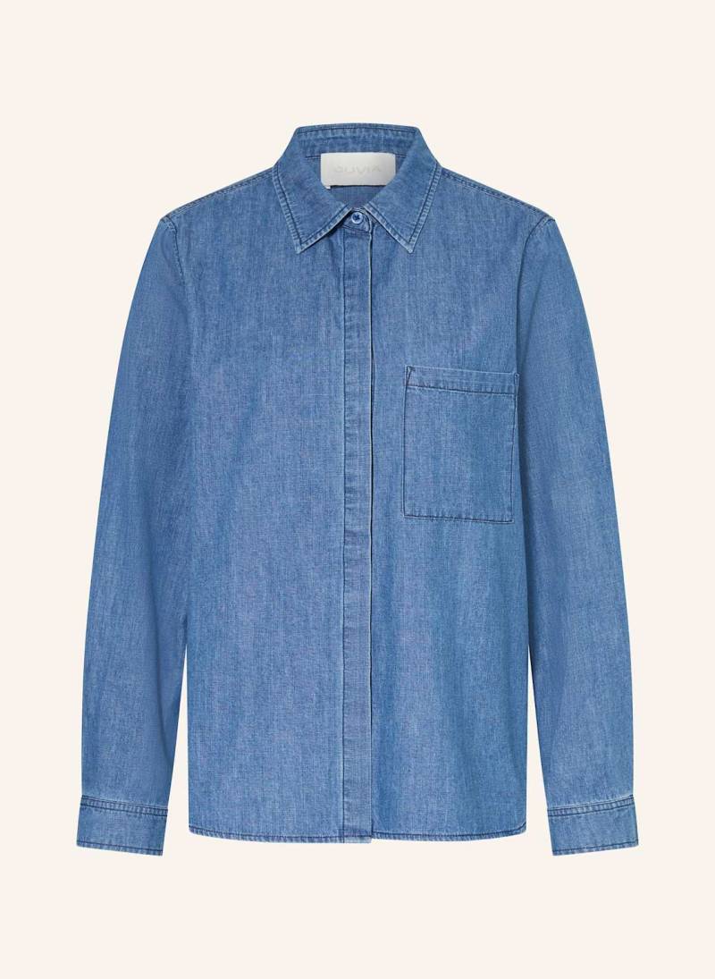 Juvia Hemdbluse Birga In Jeansoptik blau von Juvia
