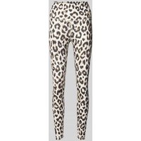 Juvia Leggings mit Allover-Animal-Print in Ecru, Größe L Juvia Leggings mit Allover-Animal-Print in Ecru, Größe L von Juvia